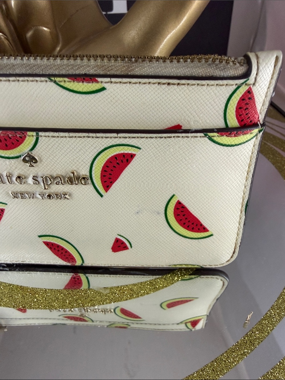 kate spade White Watermelon Slice Cardholder Wallet - Picture 5 of 7